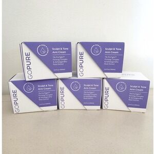 Lot GOPURE Sculpt & Tone Arm Cream (5) 3.4oz ProTight Firming Complex Skincare